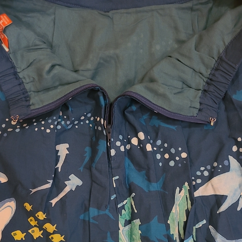 Modcloth Ocean Adventure Blue Midi Skirt-Sz-S - Picture 7 of 10